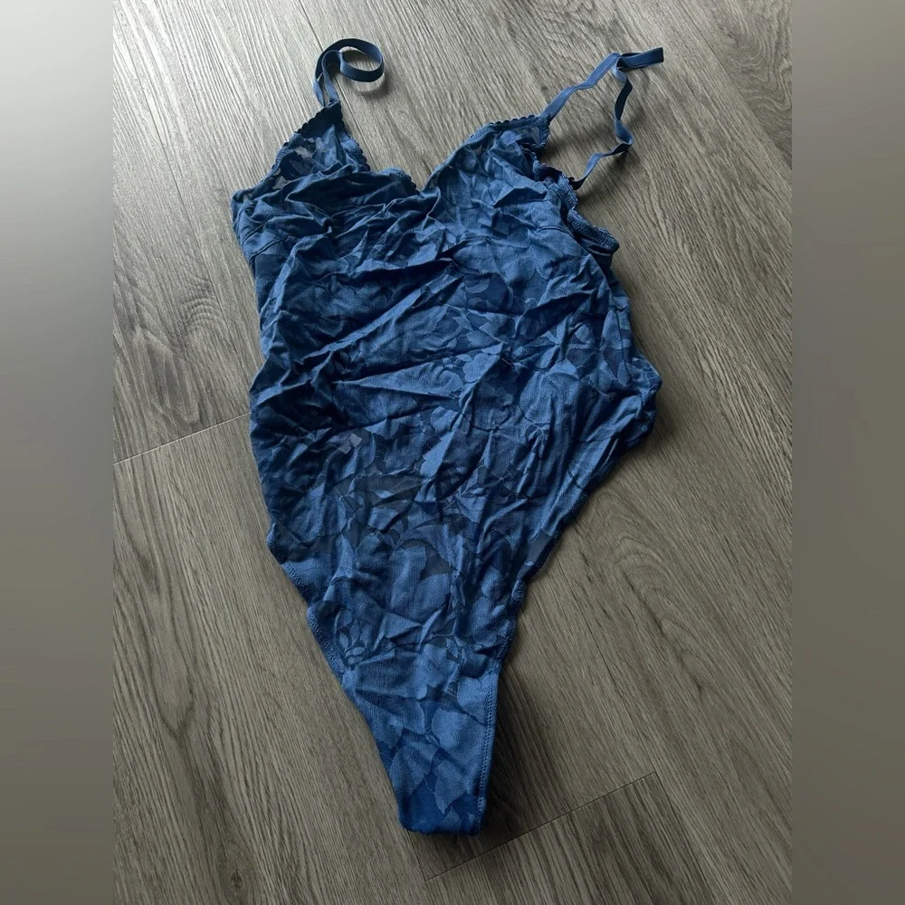 Blue lace bodysuit from Adore Me - Picture 4 of 4